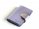 BRIGHT Pouzdro na vizitky Fialov�/Metalick�
